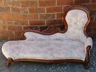 Vintage Antique Reproduction Childs Childrens Chaise Sofa Victorian Parlor As Is