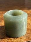 Antique Qing Chinese Archer   s Ring With Handmade Wooden Box              