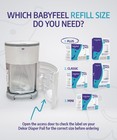 Babyfeel Refills Compatible With Dekor Plus Diaper Pails   4 Pack   Exclusive