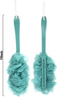 Back Scrubber For Shower  Qewro Loofah On A Stick As Shower Brush Exfoliating Bo