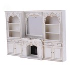 Exquisite 1 12 Scale Fireplace Display Cabinet  Dollhouse Miniature Decor