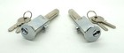 Roller Shutter Bullet Locks Round Face  1 Pair Both On The Same Key C w 4 Keys 