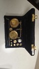 Antique Brass Finish Jewellry Balance Scale With Velvet Box Goldsmith Weight