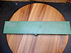 Buffalo Metal Tool parts Box W  Hinged Lid 15  X 3-1 2  X 2    Includes Vtg Taps
