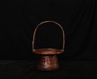 Superb Japanese Ikebana Bamboo Basket   Zn58