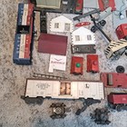 Huge Lionel O Gauge Train Lot  Engines  Cars buildings  Accessories Pieces As-is