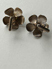 Rare Vintage 40s Metallic-floral Cufflinks