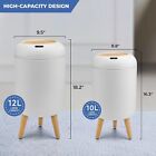 Pukomc 2 Pk Smart Sensor Trash Can 3 Gallon   2 6 Gallon Hand Free Touchless
