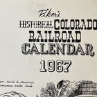 1967 Riker s Historical Colorado Railroad Calendar Trains Rio Grande Vintage