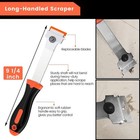 Razor Blade Scraper  Long Handled Scraper Tool With 10 Extra Replacement Blad