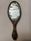 Antique Art Nouveau Figural Vanity Hand Mirror Beautiful Maiden C 1910 