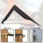 Stainless Steel Firefighter Tools Geometry Easy Access Door Fire Pick