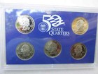 1999-2008  Clad Quarter Proof Sets  10 Sets All 50 State Quarters   W  Boxes Coa