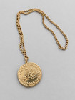 Vintage Caesars Palace Las Vegas Nevada Medallion Pendant Necklace