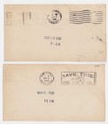 Canada 1930 Set First Flight Cachet Covers Between Winnipeg To from Edmonton