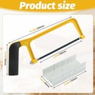 6inch Mini Hacksaw And Miter Block Set adjustable 10 24x3 74x5 91inch  Yellow