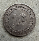 Straits Settlements  10 Cents  1899  Km 11