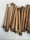 Wood Bobbins Quills Vintage Factory Reclaimed  8 3 4 And 7 3 8   Lot Of 30