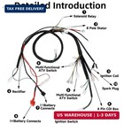Complete Wiring Harness Kit Fits For Gy6 150cc 152qmi 157qmj Scooter 4 Wheeler G