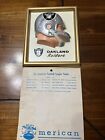 Vintage 1965 Oakland Raiders Technigraph 3d Helmet Plaque Old Afl