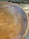 Antique Vintage  Wooden  Doug Work  Bowl Primitive 11 X 10 Inches
