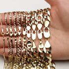 10k Solid Yellow Gold Cuban Necklace Chain 2-12 5mm 16-30  - Curb Link Men Women
