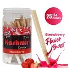 Kashmir Pre Rolled Cones Strawberry Flavored 1 1 4 Rolling Papers Cone 25 Ct Jar