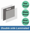 World Map   Physical  70 X 100 Cm - Laminated