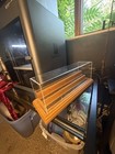 Hobby Specialties By P j  3 Tier Model Train Display Case Oak N Scale