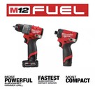 Milwaukee M12 Fuel 3497-22 Impact Driver   Hammer Drill 2-tool Combo Kit
