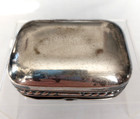 Antique Victorian Sterling Silver Repousse  Soap Dish Box Art Nouveau 92 5 Gram