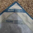 Norwex 2pc Set Stainless Steel Cloth Snowflake Lace   Mini Graphite Envirocloth