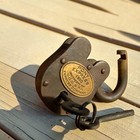 Pony Express 1860 Mail Pouch Cast Iron Lock With Brass Tag   Keys