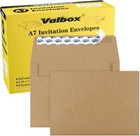 5x7 Envelopes For Invitation 100 Qty A7 Envelopes Self Seal Brown  Kraft Pape   