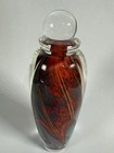 Steven Main Signed Art Glass Perfume Bottle With Stopper