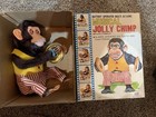 Vintage Daishin Musical Jolly Chimp Clapping Cymbal Monkey W box  great Shape 