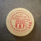 Vintage Sambo s Restaurant Wooden Nickel Token 10   Cup Of Coffee  anywhere 