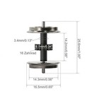 Evemodel Ho Scale 1 87 16t Geared Drive Wheel Assembly Brass Dc Wheel Sets