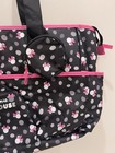 Disney Baby Minnie Mouse Diaper Bag Tote Gift Set 3pc  Black Pink Gray
