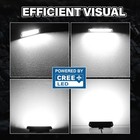 2x 8  120w Flush Mount Cree Led Pods Work Light Bar Offroad Reverse Driving 4wd