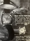 1945 Tourneau Watches Rolex Oyster Perpetual Fish Tank B w Vintage Print Ad