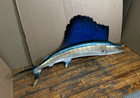 Giant Sailfish Wall Mount Replica Fish Nautical Coastal 53  Bar Display Decor