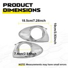 2x Fits For Lexus Rx350 Rx450h 2013-2015 Front Bumper Fog Light Trim Cover Bezel