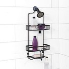 2 Tier Over-the-shower Head Bathroom Storage Hanging Caddy Rustproof Aluminum Us