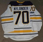 Alexander Nylander Buffalo Sabres 2016-17 Game Worn Used Jersey Matched