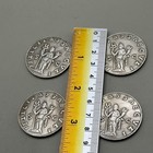 Lot Of Four Ancient Roman King Silver Coated Coins