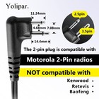 Rdm2070d 2-pin 2-wire Motorola Walkie Talkies Earpiece Surveillance Kit With    