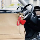 Crystal Car Keychain Sparkly Rhinestone Heart Shape Pendant Keychain For Women