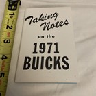 Nos 1971 Buick Dealership Sales Pocket Reference  20 Pg A Lot Of Info  Gs  Look 