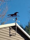Vtg Copper Galloping Horse Weathervane W  Directional And Mounting Bracket-works